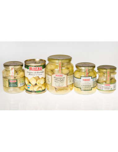 Corazones de Alcachofa enteras 9-12 fr