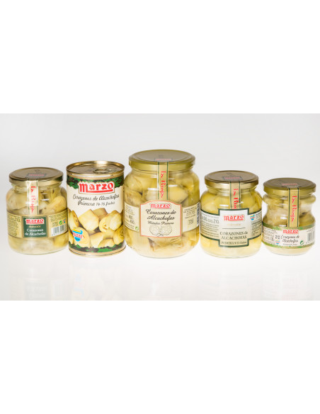 Corazones de Alcachofa enteras 9-12 fr